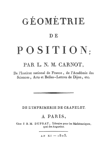 GÉOMÉTRIE DE POSITION