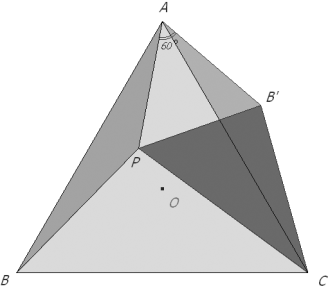 Otra construcción del triánguo de Pompeïu