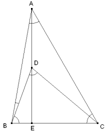 E es la intersección de AD y BC